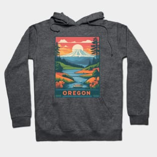 Oregon Vintage Design Hoodie